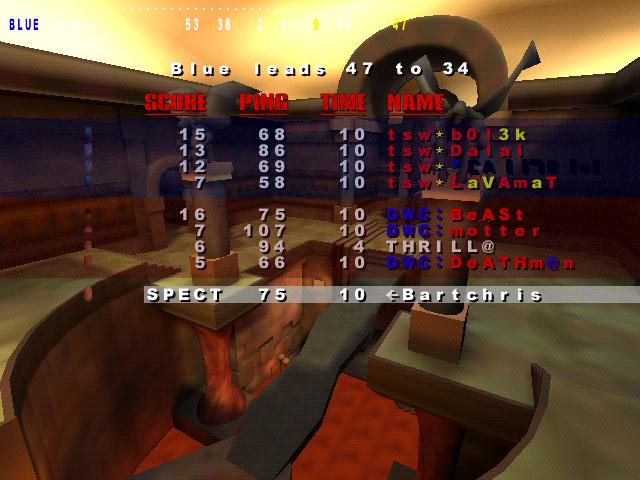 Screenshot des Clanwars gegen TSW