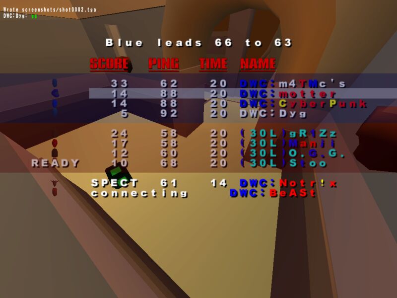 Screenshot des Clanwars gegen 30Liter
