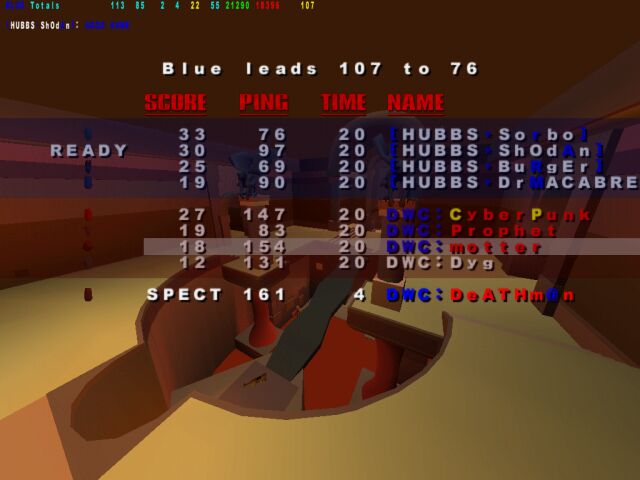 Screenshot des Clanwars gegen HUBBS