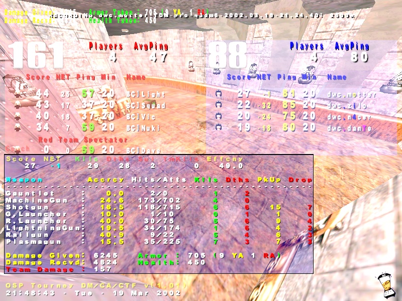 Screenshot des Clanwars gegen bodycount