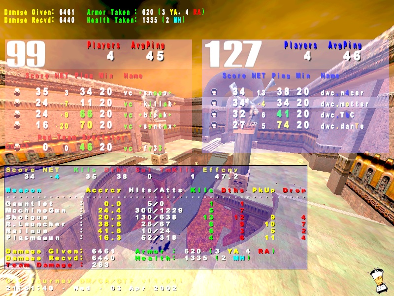 Screenshot des Clanwars gegen Vacuum City
