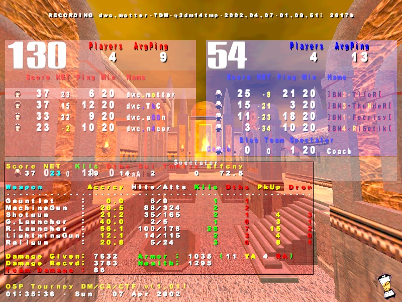 Screenshot des Clanwars gegen BN