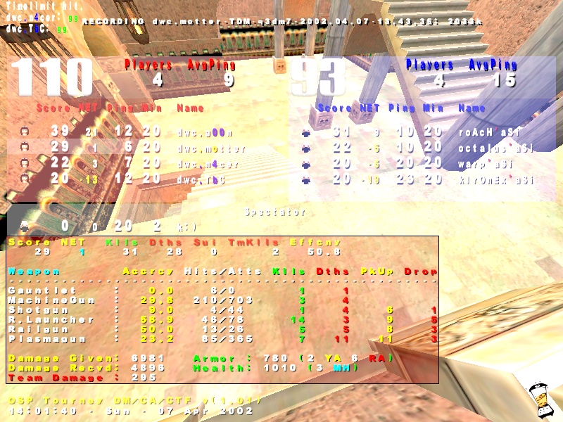 Screenshot des Clanwars gegen Asgard