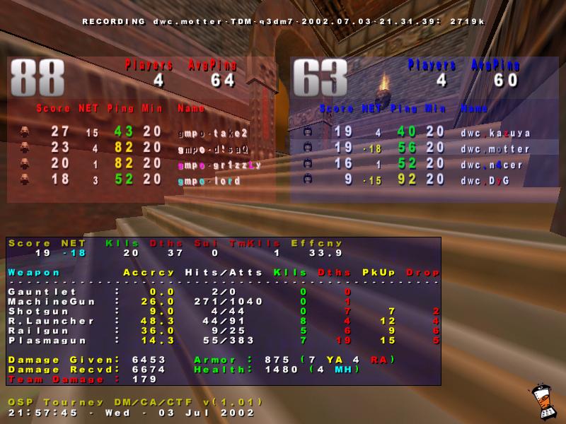 Screenshot des Clanwars gegen gmpo