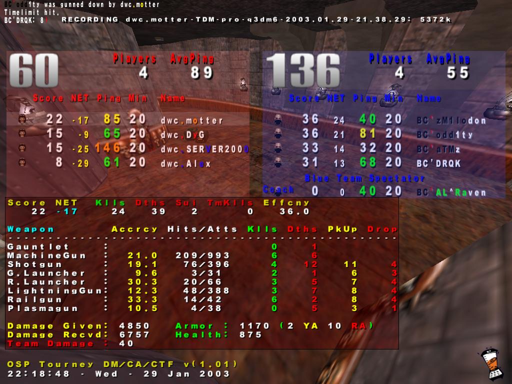 Screenshot des Clanwars gegen BlackCrystal