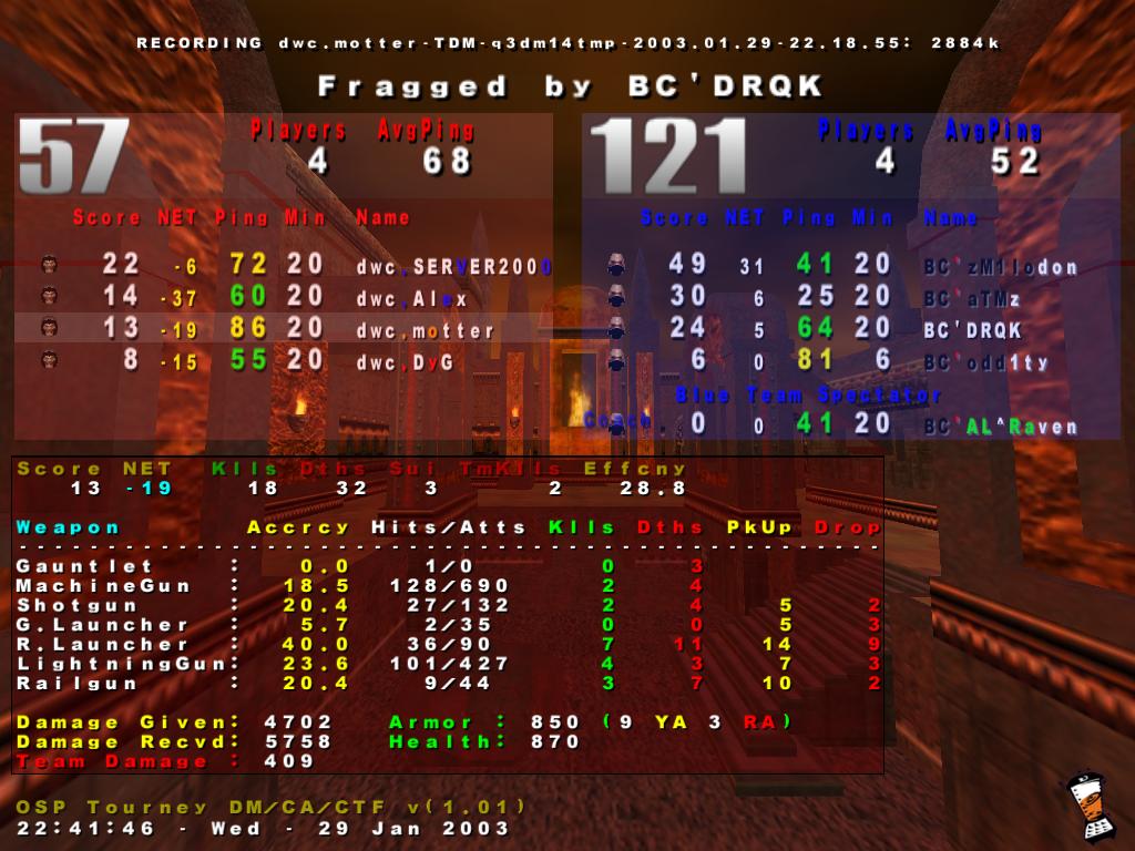 Screenshot des Clanwars gegen BlackCrystal