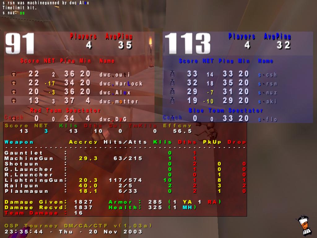 Screenshot des Clanwars gegen sohei