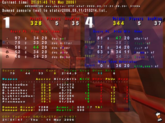 Screenshot des Clanwars gegen nf
