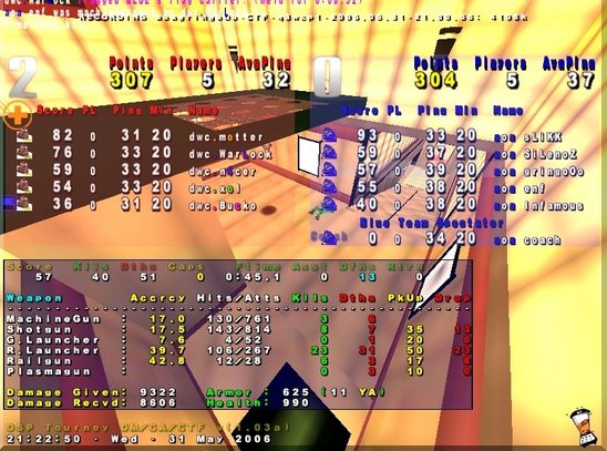 Screenshot des Clanwars gegen aoa