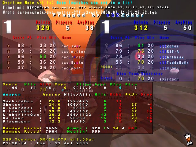 Screenshot des Clanwars gegen s32