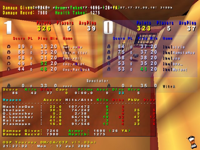 Screenshot des Clanwars gegen hq