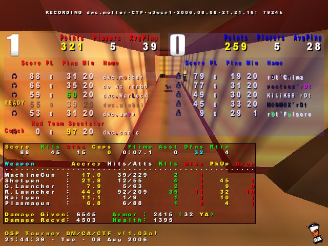 Screenshot des Clanwars gegen rDt