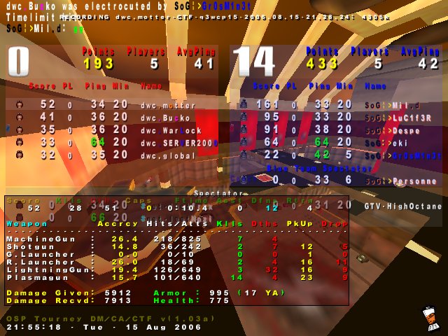 Screenshot des Clanwars gegen sog