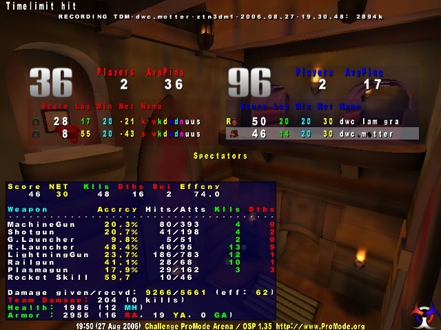 Screenshot des Clanwars gegen FA