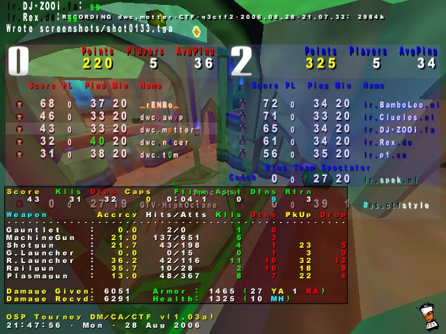 Screenshot des Clanwars gegen LR