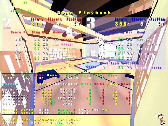 Screenshot des Clanwars gegen vinco