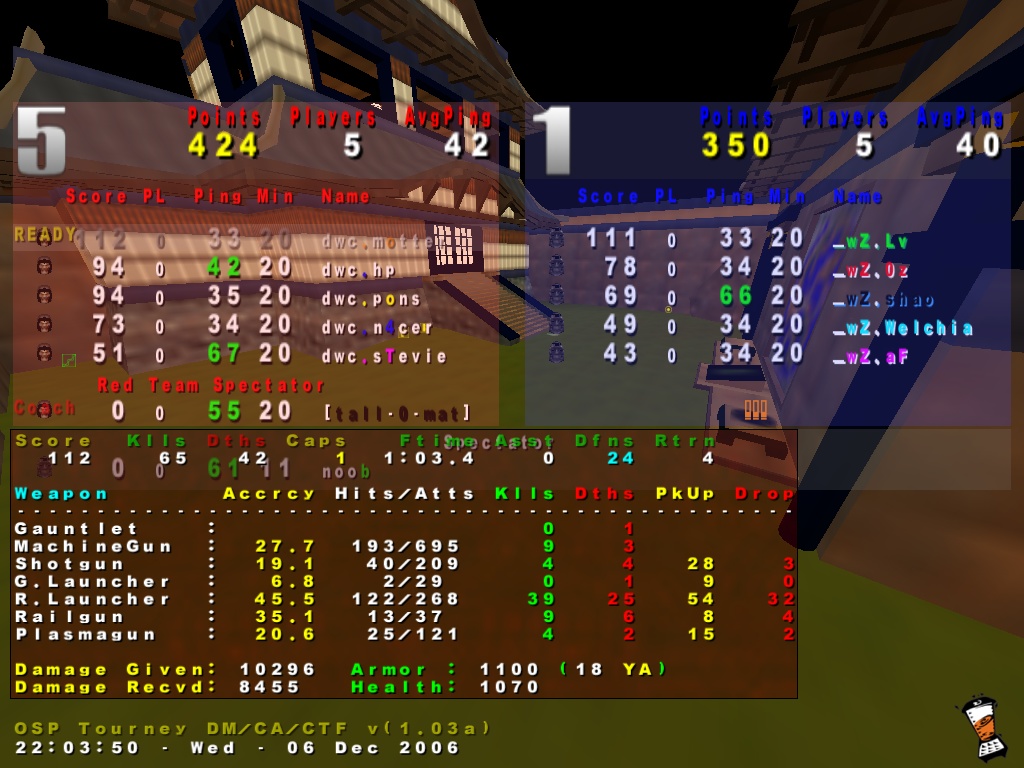 Screenshot des Clanwars gegen _wZ