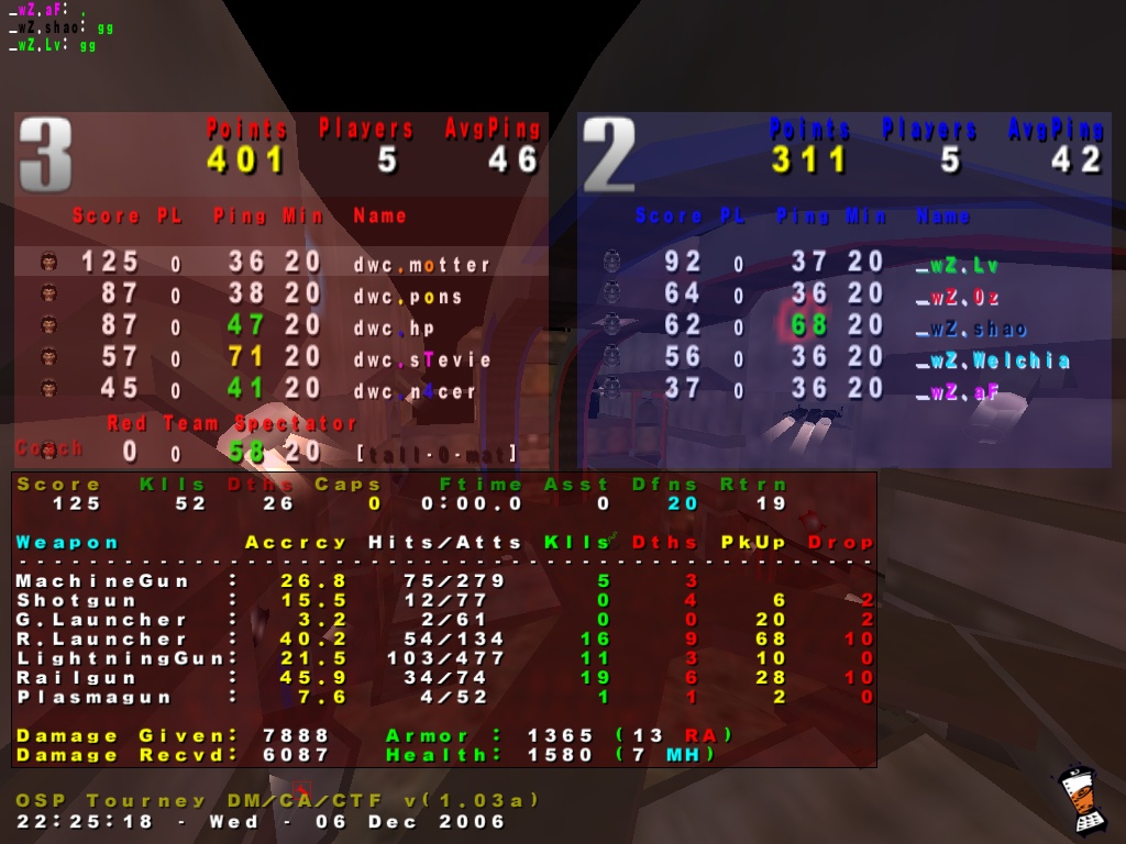 Screenshot des Clanwars gegen _wZ