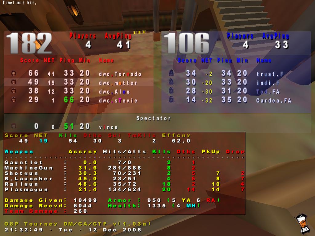 Screenshot des Clanwars gegen FA