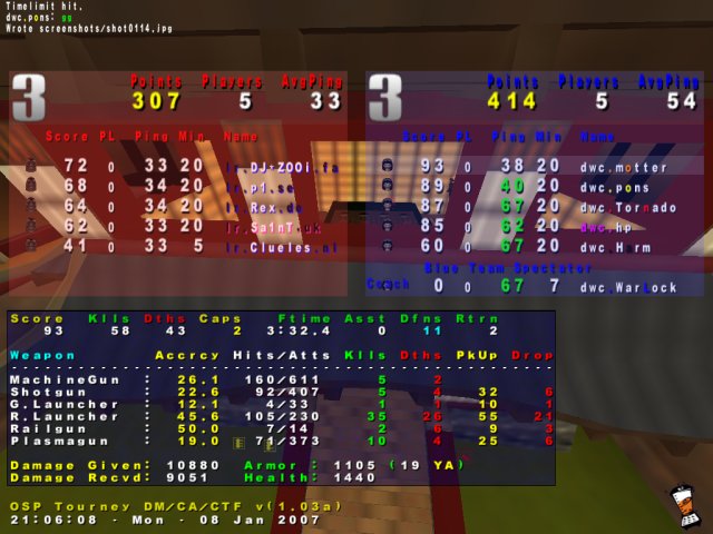 Screenshot des Clanwars gegen LR