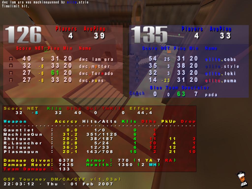 Screenshot des Clanwars gegen eS